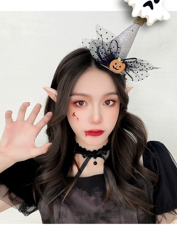 Trang phục hóa trang Halloween Quốc tai cos quái vật thiên thần giả tai nhọn nữ dễ thương ngộ nghĩnh đạo cụ quỷ sừng mũ đội đầu