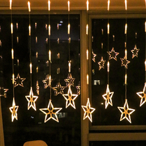  LED colored lights flashing lights string lights starry net red bedroom decoration New Year and Christmas decoration star lights