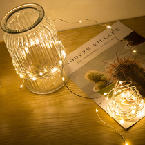  LED copper wire lamp Bedroom creative small colorful lamp starry battery copper wire lamp Room dormitory decoration hanging lamp