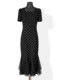 Hepburn-Style Black Dress for Women, Summer High-End Bodycon Long Dress, Banquet Fishtail Evening Dress, Polka Dot Little Black Dress