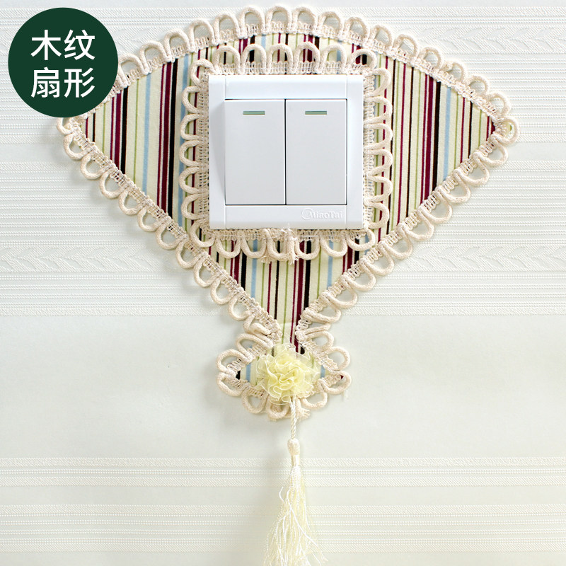 2021 Switch sticker protective sheath Anti-dirty socket Cover Ugly decorative rims cover Nordic style Wall paste upscale fabric