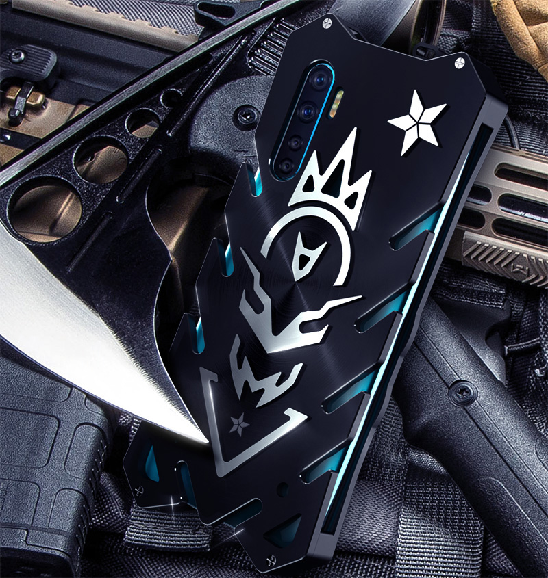 SIMON New THOR II Aviation Aluminum Alloy Shockproof Armor Metal Case Cover for OPPO Reno3 Pro & OPPO Reno3 & OPPO A92s & OPPO A91