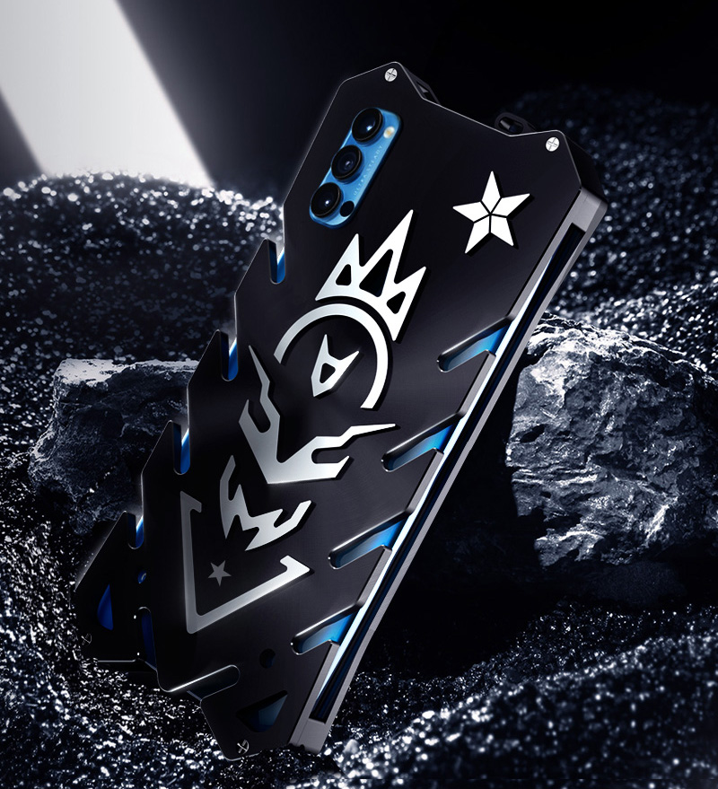 SIMON New THOR II Aviation Aluminum Alloy Shockproof Armor Metal Case Cover for OPPO Reno4 & OPPO Reno4 Pro