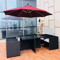 Outdoor Beach Umbrella Large Outdoor Courtyard Umbrella Guard Booth Security Sun Umbrella Banana Umbrella Furniture Umbrella Roman Umbrella Fold