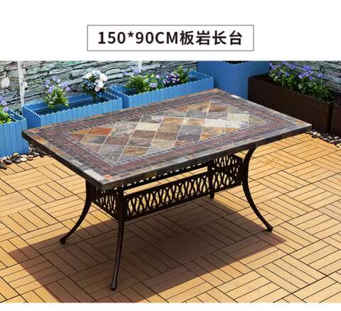 Yuanmao ngoài trời bàn ghế ngoài trời bàn ghế sắt rèn bàn ghế sân vườn giải trí đúc nhôm bàn ghế ban công kết hợp bàn ghế - Bàn ghế ngoài trời / sân ghế ban công chung cư