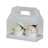 Вся прозрачная рука -1 зерно из бумажной чашки чашки для торта коробки лошадь чашка деревянные отруби пудинг пудинг западную коробку коробки детская