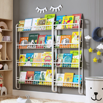 Wall hanging bookshelf Wall Wall reading bookshelf iron creative invisible wall bookshelf home wall bookshelf