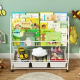 Книжная полка, книга с картинками, игрушка, вместительная и большая система хранения