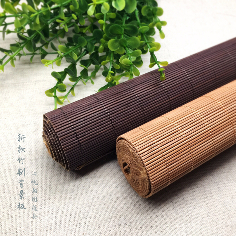 Bamboo background board Taobao photography background cloth retro bamboo board bamboo curtain bamboo mat food photo photo props