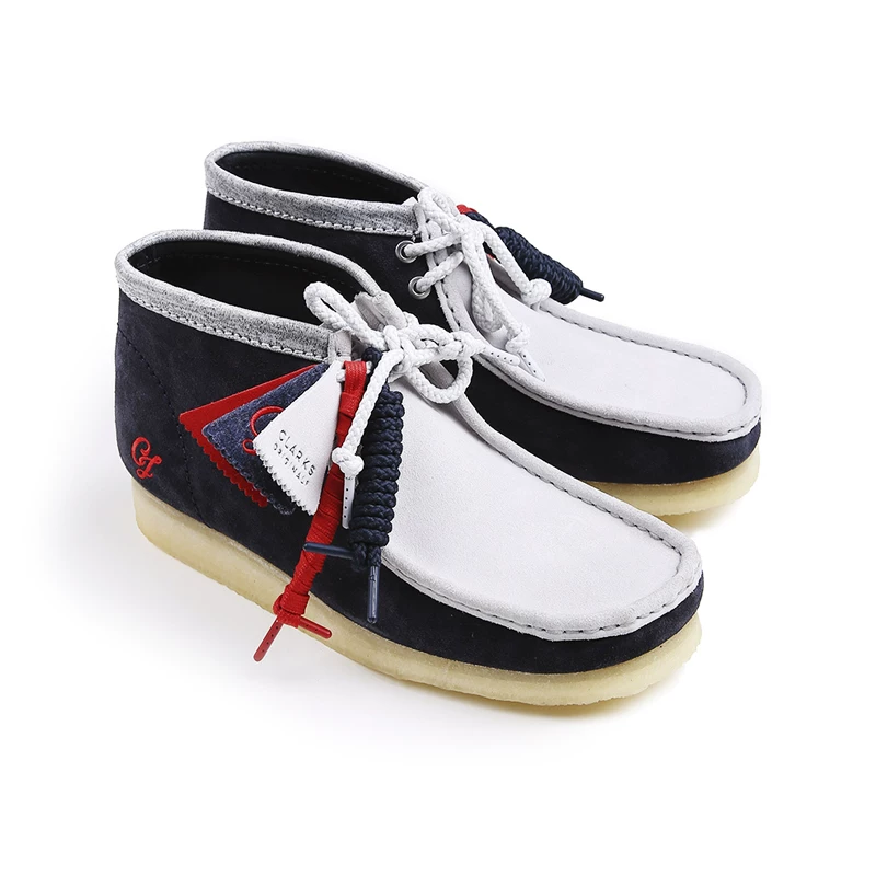 [#HPT#Clarks Originals Wallabee Boot VCY撞色反毛皮休闲袋鼠鞋]