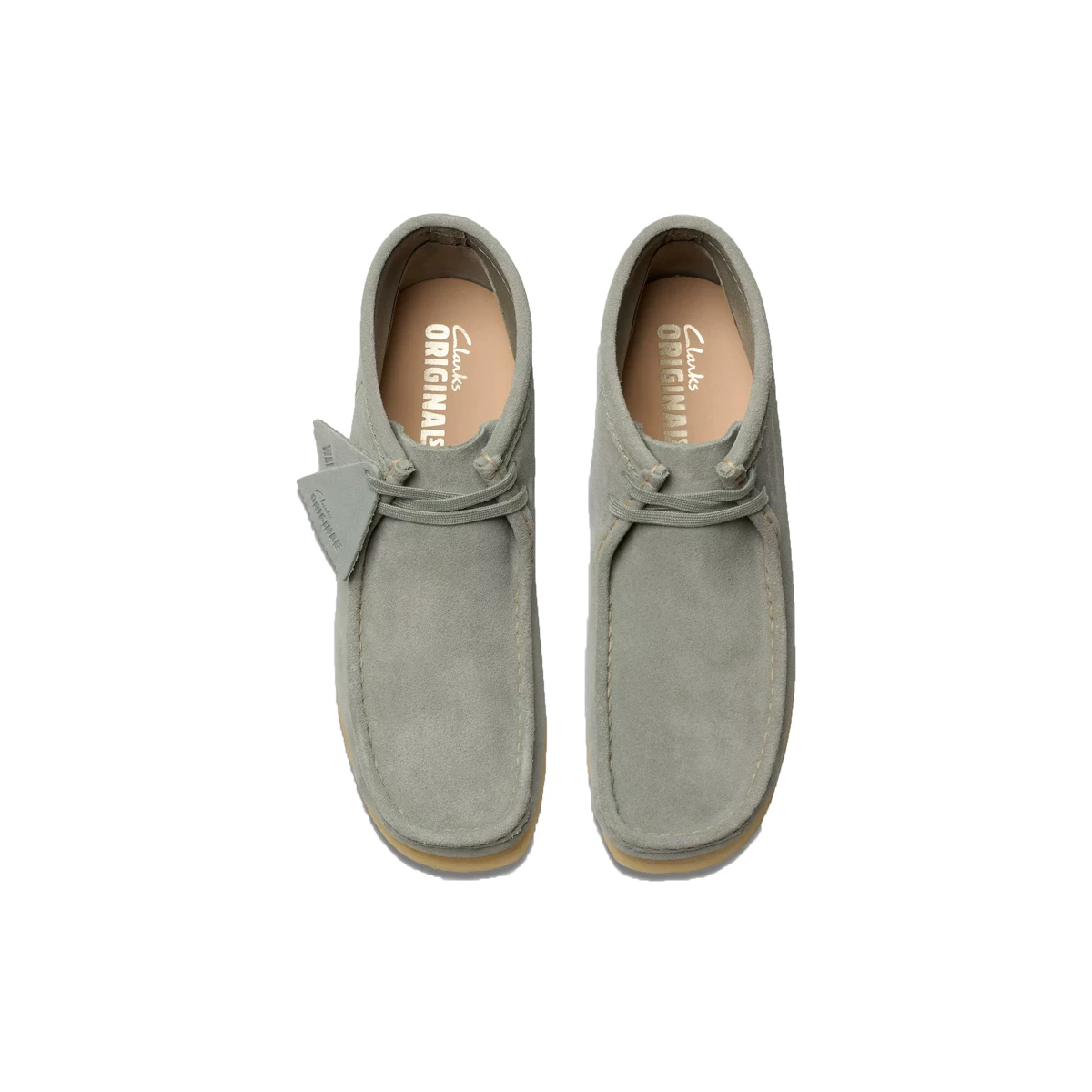 [ClarksWallabee Ботинки из нубука с эко‑кожей низкий средний сапог кенгуру casual обувь мужская]