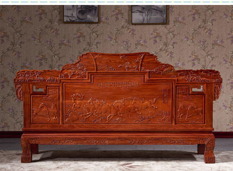 товар из китая 红木沙发刺猬紫檀木中式实木沙发花梨木全套客厅家具组合沙发椅 Jimei Red