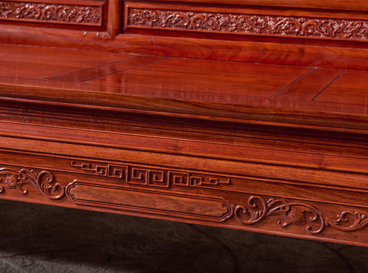 товар из китая 红木沙发刺猬紫檀木中式实木沙发花梨木全套客厅家具组合沙发椅 Jimei Red