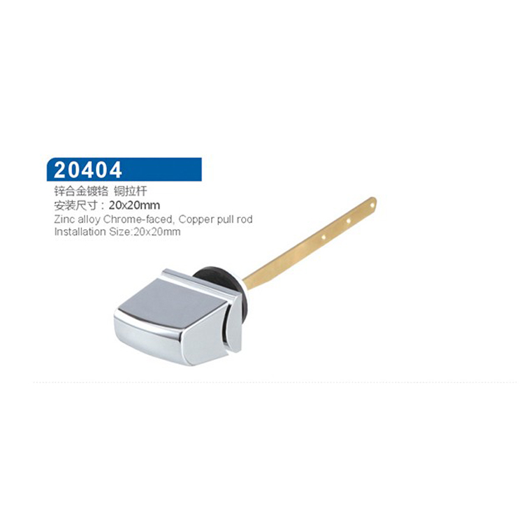 Toilet accessories metal parts handle toilet side press copper link side button toilet accessories drain valve switch button