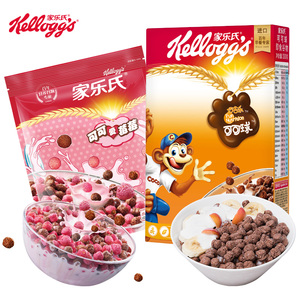 19.9元包邮 家乐氏 大盒进口可可球330g*2盒