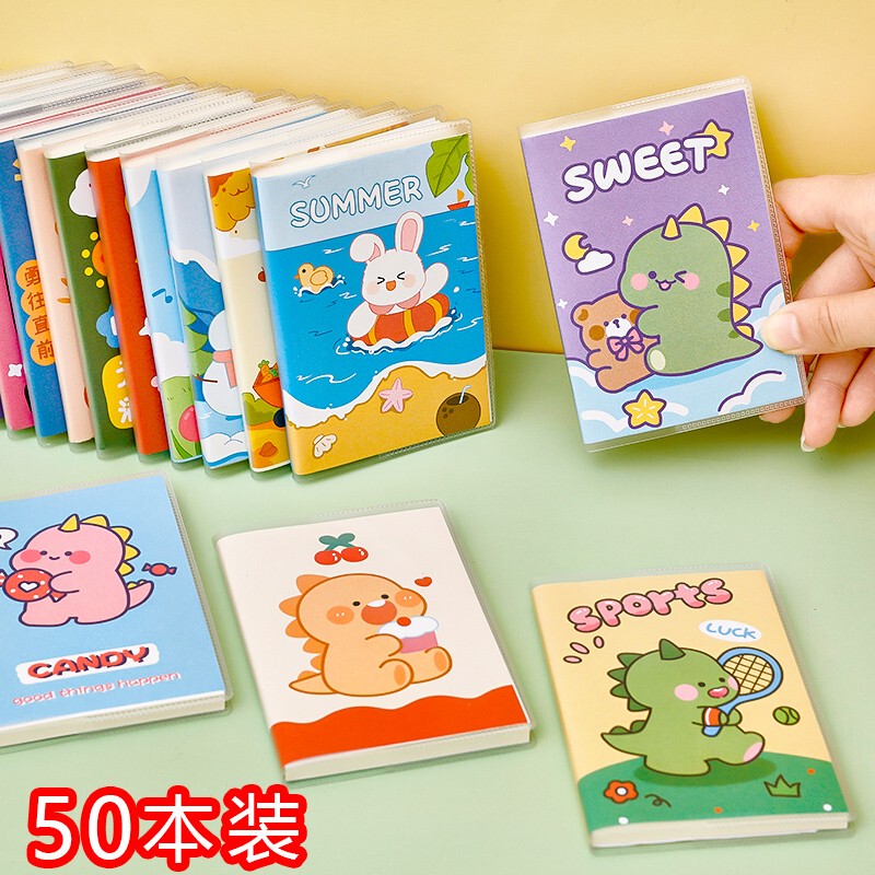 Small Notebook, Mini, Portable, Cute Cartoon A7, Portable Small-Sized Homework Notepad, High-Value Plastic Cover Notebook, Elementary School Student Reward Small Notebook, Mini, Portable, Cute Cartoon A7, Portable Small-Sized Homework Notepad, High-Value Plastic Cover Notebook, Elementary School Student Reward