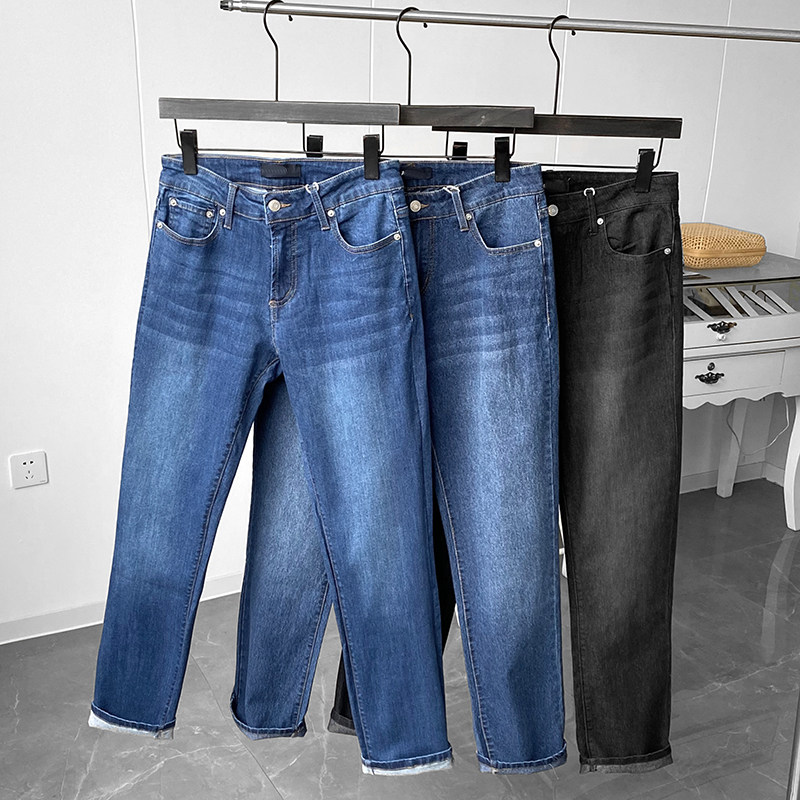 Enter the good cattle in autumn new man straight tube wear wash casual jean trousers 16186