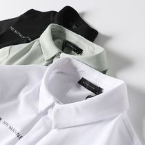 Special Clearance Stereo Printing Letter Fine High Branch Pearl Cotton Summer polo shirt Mens Short Sleeve T-shirt 4280