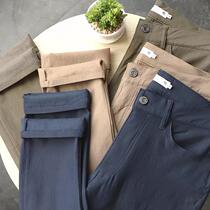 (Clearance does not return) Island cattle pants four-dimensional elastic light thin velvet autumn and winter casual pants 1659