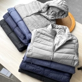 Бархатный зимний легкий и тонкий пуховик, утиный пух