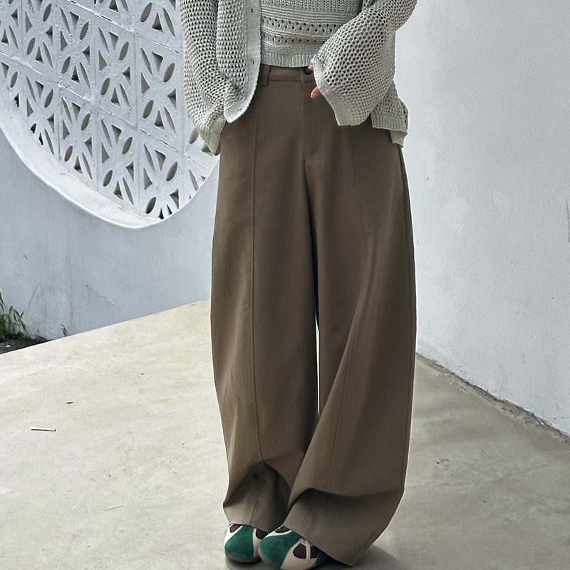Roll Look Banana Pants Korean Style Old Money Style Curved Knife Casual Mid-Waist Elastic Waist Slimming Magic Pants 8.20 Roll Look Banana Pants Korean Style Old Money Style Curved Knife Casual Mid-Waist Elastic Waist Slimming Magic Pants 8.20