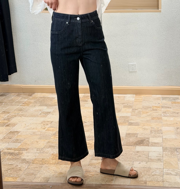 Roll Look Magic Shaping Pants, Loose and Versatile, Thin Summer Style, Slightly Stretchy, Straight-Leg Cropped Flared Jeans 4.27