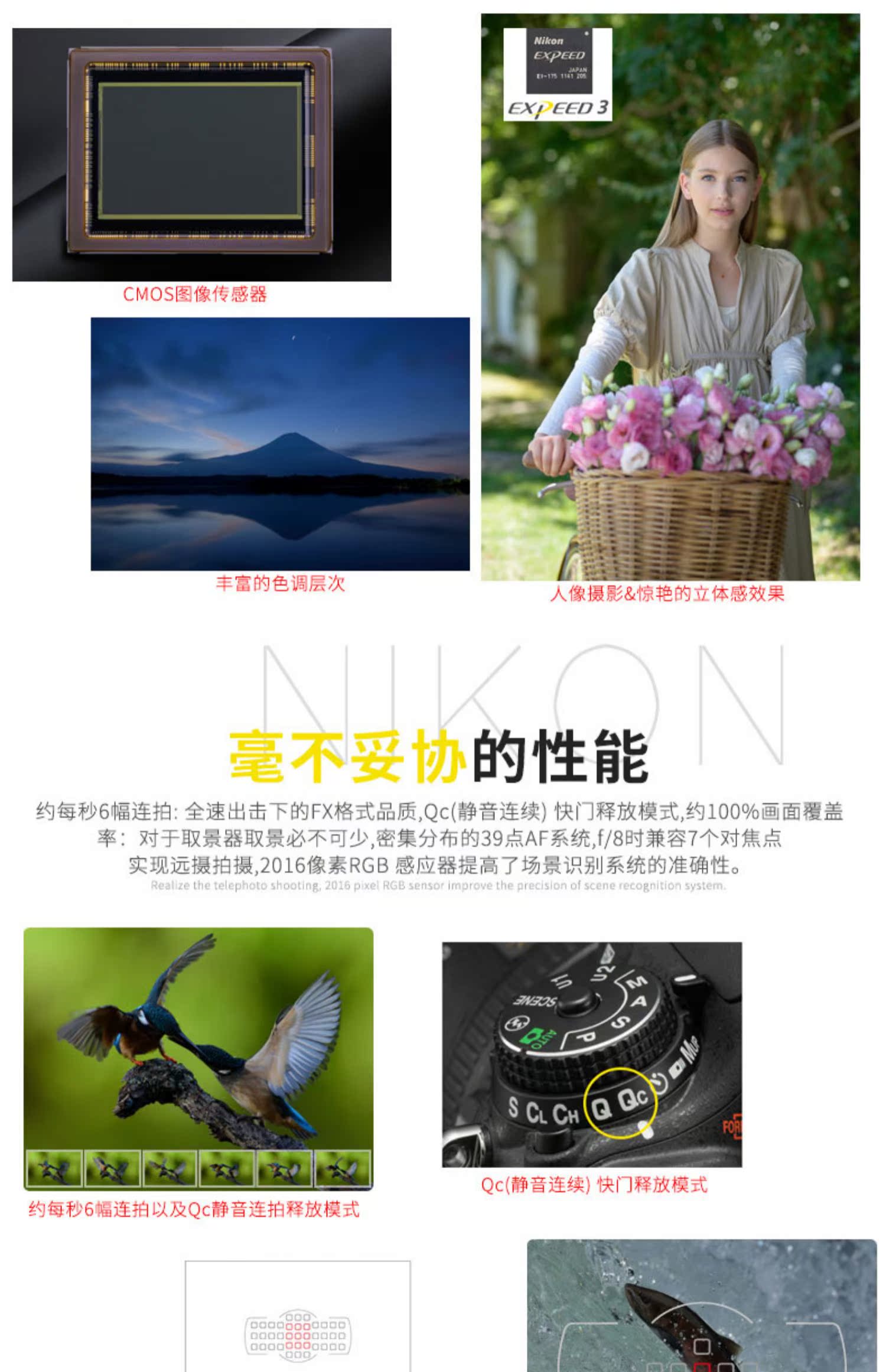Máy ảnh DSLR full frame DSLR D610 độc lập / 24-85 / 24-120 / 24-70 HD - SLR kỹ thuật số chuyên nghiệp máy ảnh sony a6000