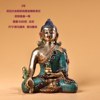 Return to Nepal craftsmanship of Sakyamuni Buddha statue ornaments, hand-inlaid gemstones, bronze Buddha statues for home entrances