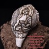 Antique Tibetan craftsmanship high-relief carving auspicious eight treasures right-handed conch shell living room study porch decorative ornaments