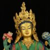 Nepal's top master craftsmen and painters hand-made red copper and real gold painted green Tara collection for decoration