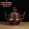 Antique collection old copper Kirin incense burner pure copper incense burner tea ceremony Zen plate incense burner home incense burner
