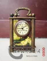 Antique Miscellaneous Noble mechanical clock Antique decoration Collectible gift Small Retro cute clock Special offer
