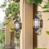 European-style wall lamp American-style staircase outdoor lamp aisle balcony garden lamp waterproof high-end outdoor retro exterior wall lamp