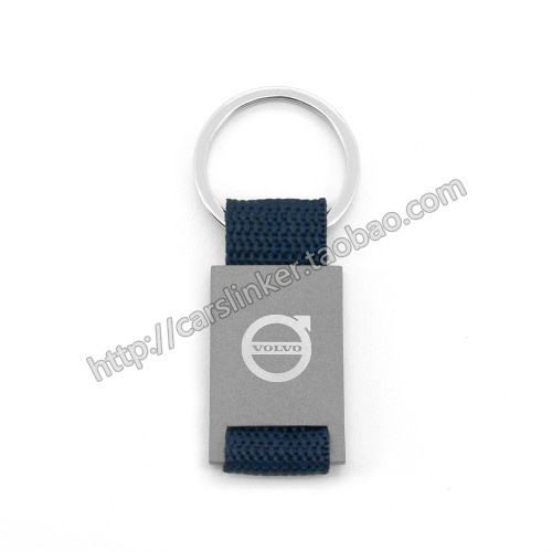 Volvo Original Premium Keychain Metal Key Ring Navy Blue Key Pendant Decoration Original Genuine Product