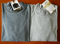 Three gun mens thick full cotton semi-high collar warm blouse No tactility label Shusoft single piece hot sell pure cotton undershirt