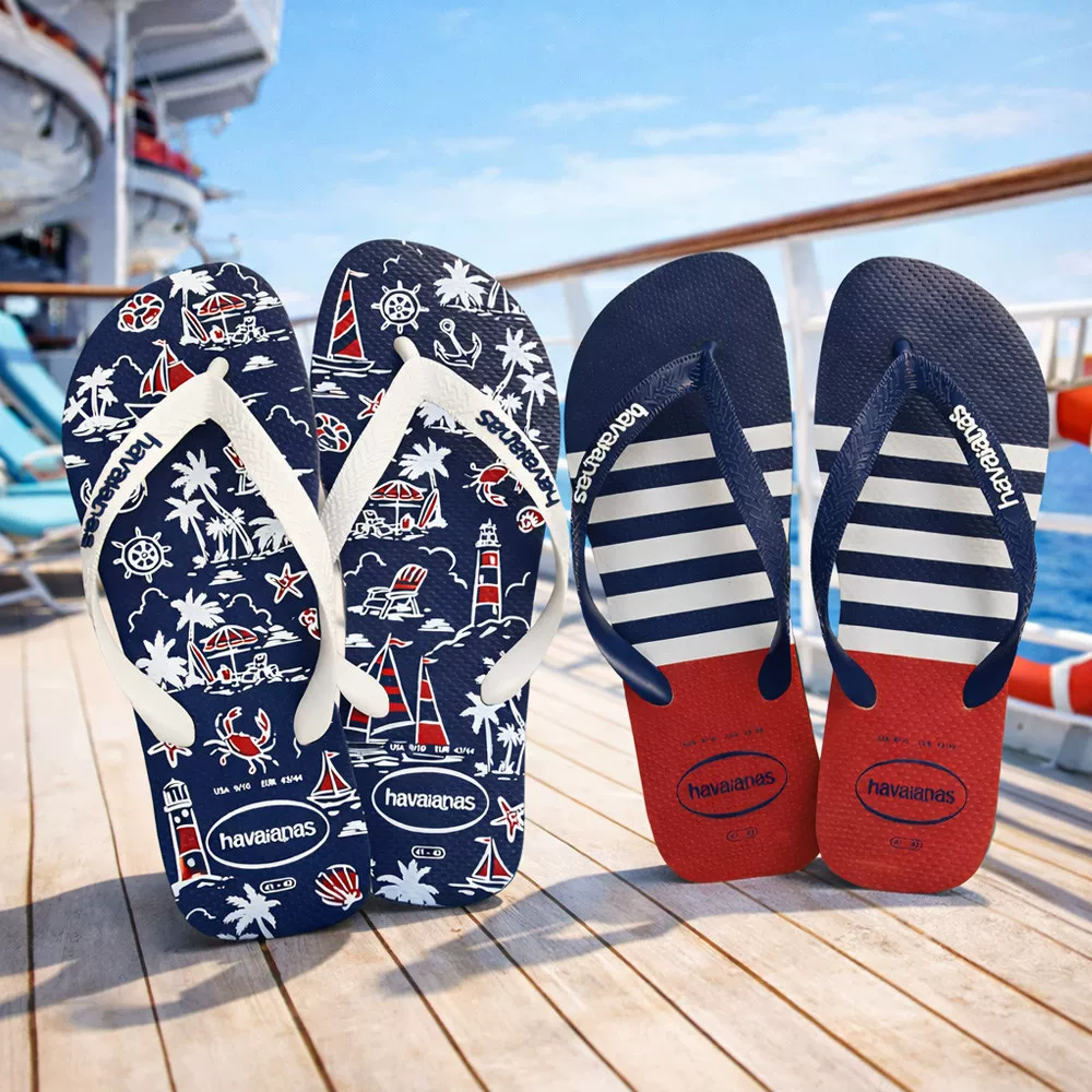 Новые бразильские Havaianas Havana шлепанцы морской стиль нескользящие повседневные пляжные тапочки лета мужчин