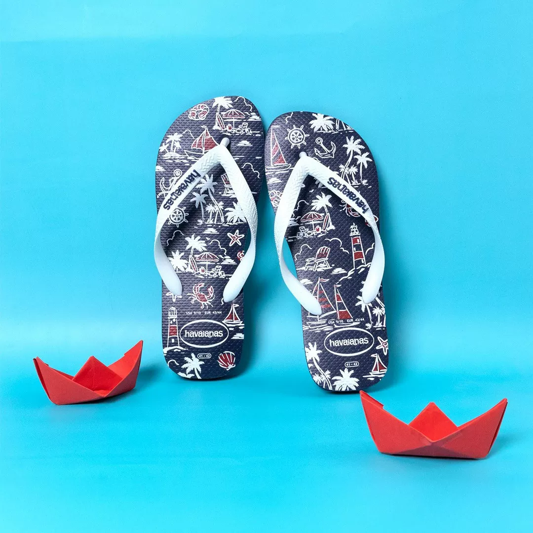 Новые бразильские Havaianas Havana шлепанцы морской стиль нескользящие повседневные пляжные тапочки лета мужчин