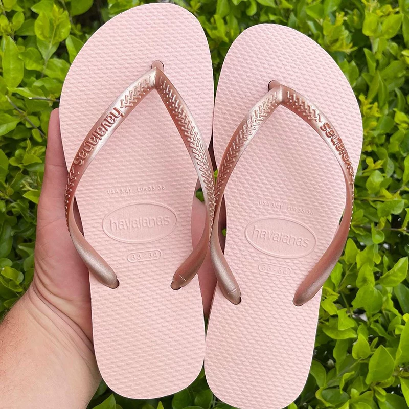 [Классические Havaianas не скользкие тапочки, шлепанцы, тонкая лента]