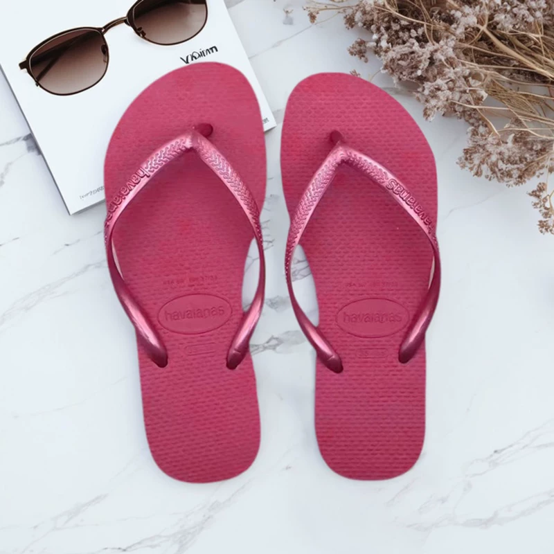 [Классические Havaianas не скользкие тапочки, шлепанцы, тонкая лента]