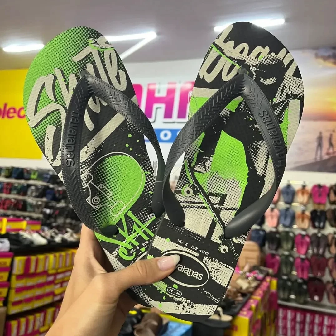 Athletic серия Havaianas нескользящие шлепанцы на плоской подошве для отпуска