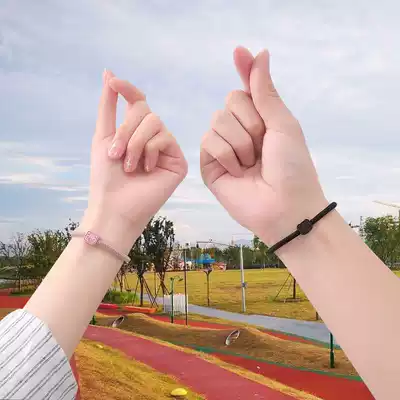 Wear for your boyfriend has a girlfriend small rubber band couple long-distance love bracelet a pair of Hairband