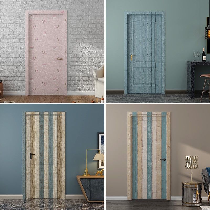 Bedroom Lady Entrance Door Security Door Sticker Door Stickler Self-Adhesive Personality Creative Room Door Decoration Renovated Bungroom Door Sticker