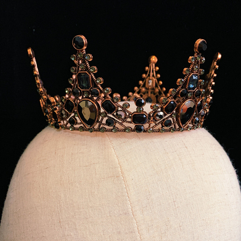 Crown headwear bride and American baroque black nemesis red photo with the same -year-old adult gift birthday crown