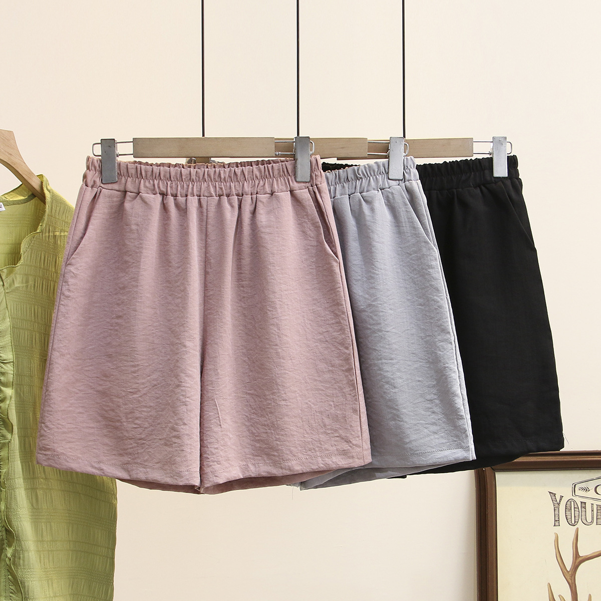 2021 - The new Han edition 200 kg fat MM hundred casual cotton shorts and hot pants to add large code women's clothing