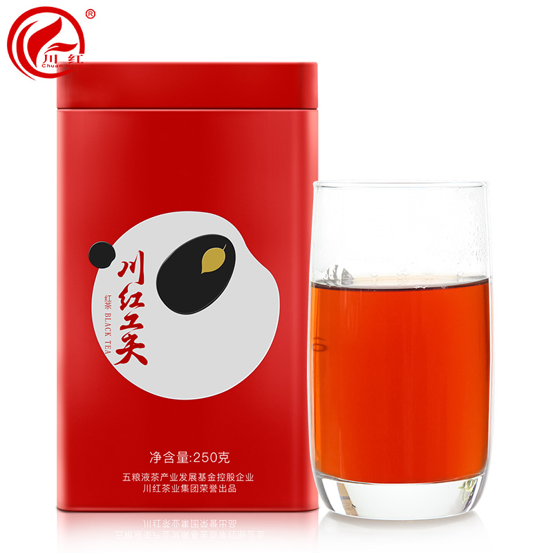 买1发2盒 川红茶叶工夫红茶浓香型散装红茶四川宜宾红茶共500g