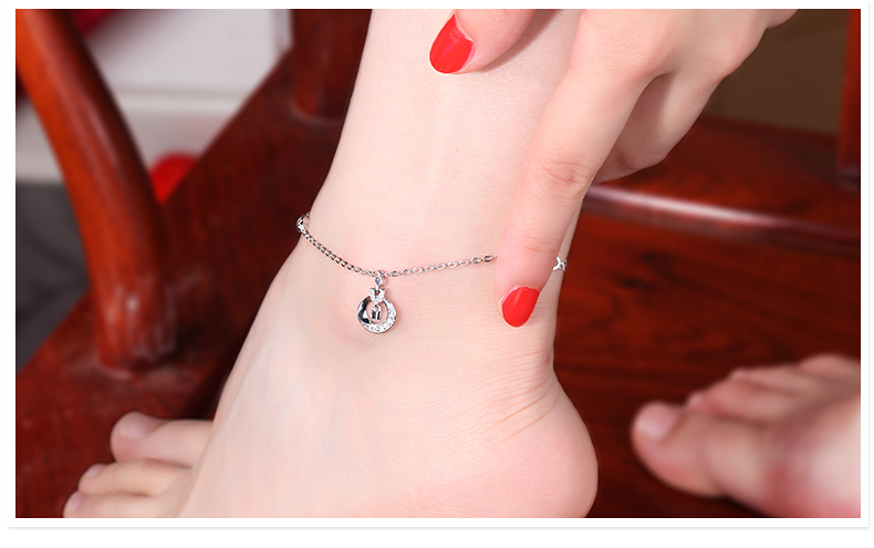 Chaine de cheville Femme GLTEN en Argenterie - Ref 3103766 Image 18