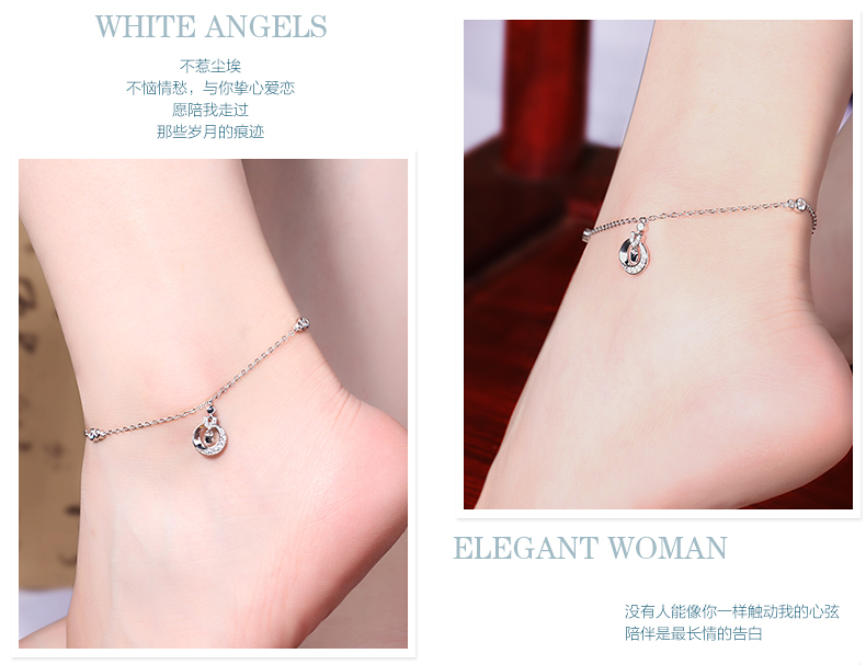 Chaine de cheville Femme GLTEN en Argenterie - Ref 3103766 Image 16