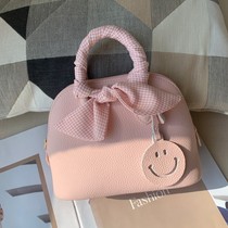 2022 new mini min shells bag genuine leather advanced texture small crowdsourced handbag 100 hitch satchel bag wave