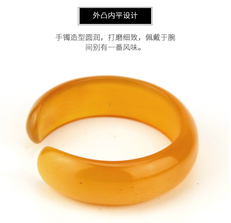 Cow croissant vòng đeo tay rộng tự nhiên đích thực tinh khiết dân tộc gió mở vòng đeo tay nữ trang sức khỏe Pinggan để gửi người lớn tuổi vòng tay nam