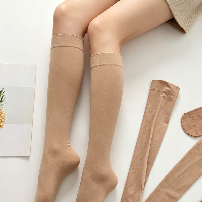 Medium-Thick Velvet Calf Socks for Women, Spring and Autumn, Medium-Thick, Non-See-Through, Flesh-Colored, Half-Length Socks, Non-Slip, Pressure Mid-Calf Socks Medium-Thick Velvet Calf Socks for Women, Spring and Autumn, Medium-Thick, Non-See-Through, Flesh-Colored, Half-Length Socks, Non-Slip, Pressure Mid-Calf Socks